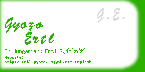 gyozo ertl business card
